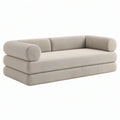 Divano 2 posti 190 x 95 x 75 cm in tessuto beige - design contemporaneo